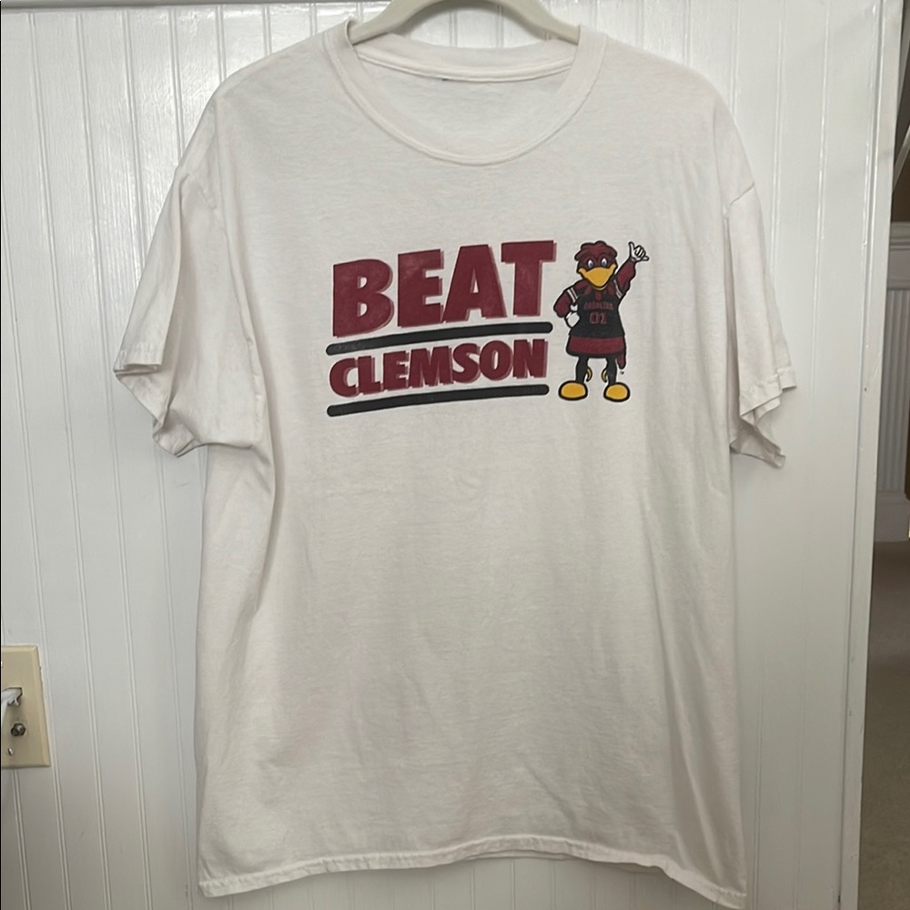 University of South Carolina Beat Clemson White T-Shirt